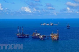 Нефтяные вышки Vietsovepetro на месторождении Бакхо (Фото: ВИА) 